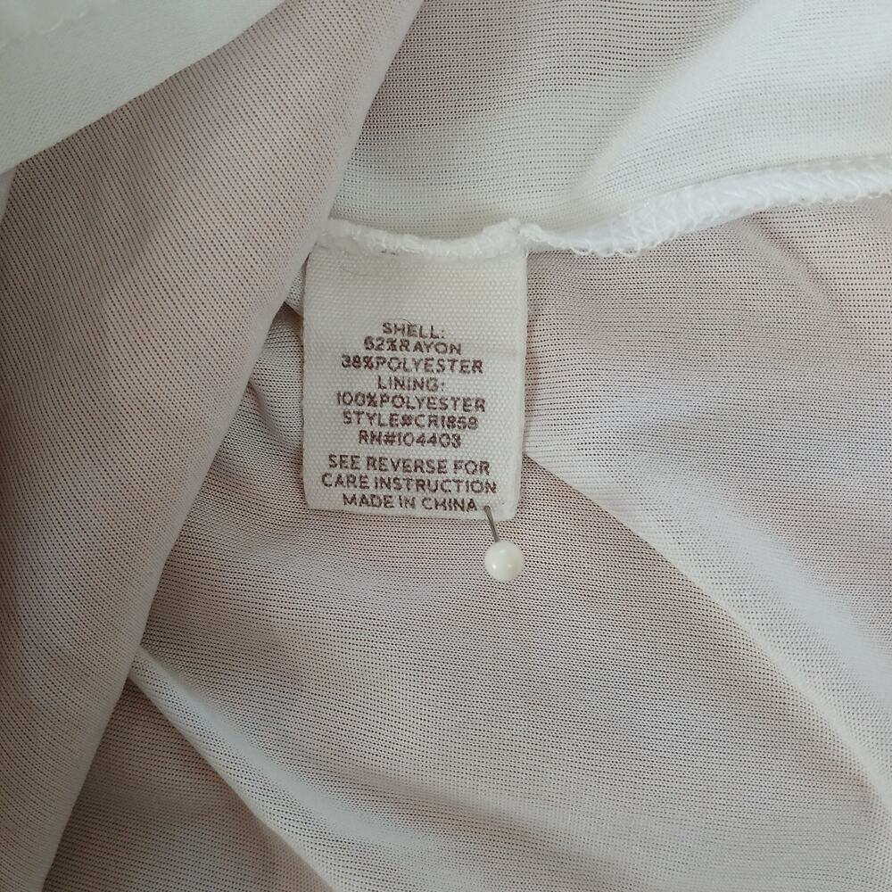 Blu Pepper Tiered Maxi Sundress S white tan orange brown colorblock lined - Picture 9 of 12